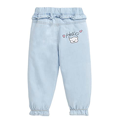 Hopscotch Girls Regular Fit Jeans in Blue Color For Ages (3-4 Years) - Image 2