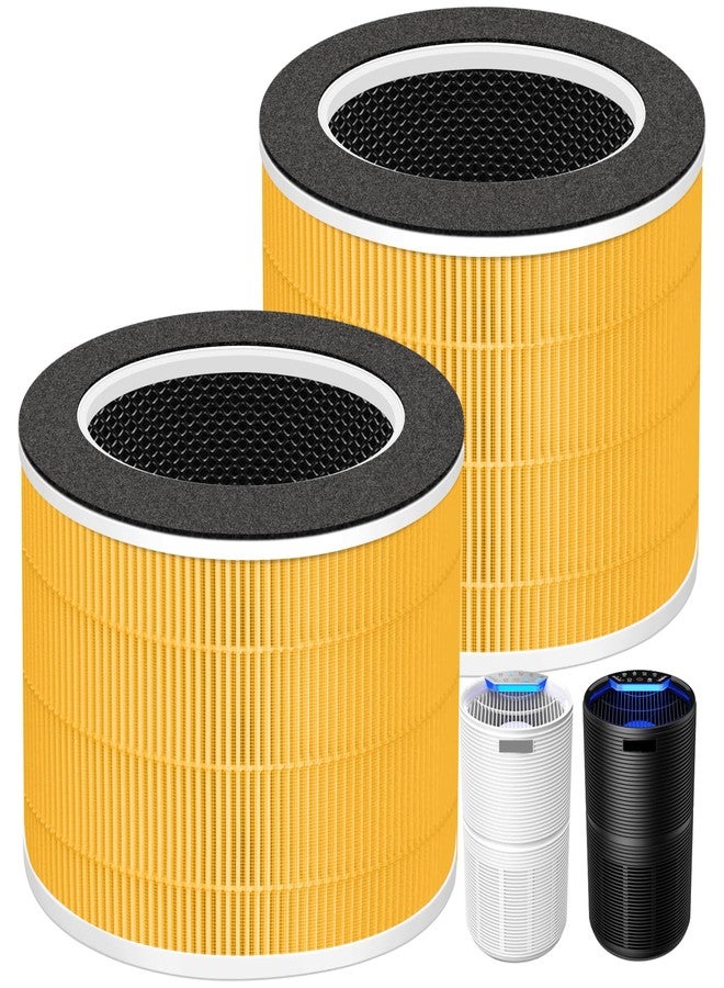 Pulluty RP-AP088-F1 Filter Replacement for RENPHO Air Purifier RP-AP088W RP-AP088B,5 in 1 H13 True HEPA Actived Carbon Filter,2 Pack - Image 1