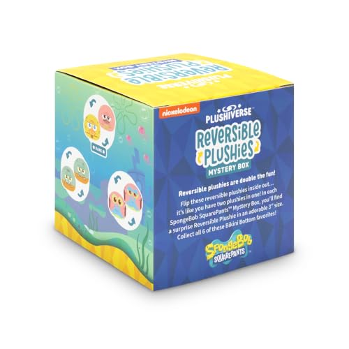 TeeTurtle Spongebob Squarepants 3" Reversible Plushie Blind Box - Officially Licensed Surprise Soft Stuffed Animal Mystery Box - Image 2