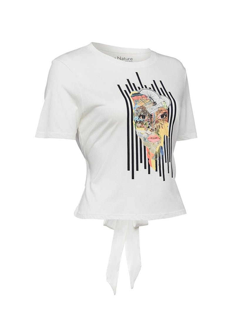 بيج ديزاين تيشيرت نسائي Biggdesign Nature - مقاس كبير - Image 2