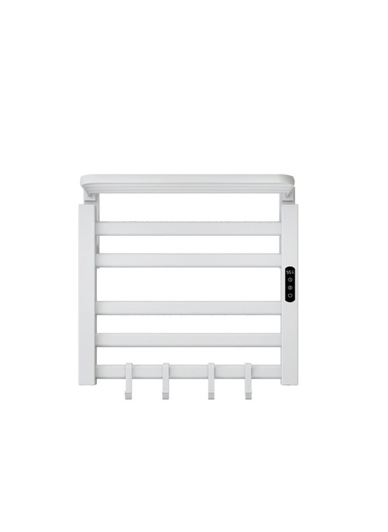 Arabest - Heated Towel Rack for Bathroom, Towel Warmer with Top Shelf, Wall Mounted Towel Warmer Rack, Hard-Wired/Plug-in - Image 1