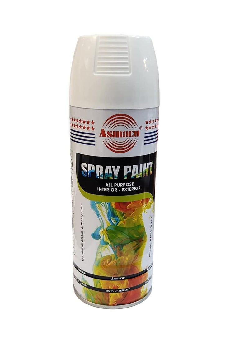 Asmaco Spray Paint  White 400ml - Image 1