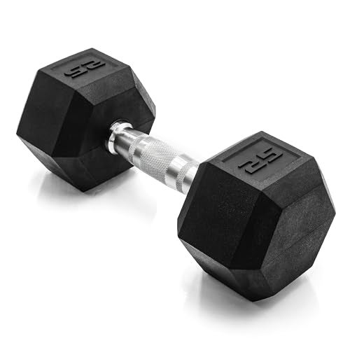 CAP Barbell 25 LB Coated Hex Dumbbell Weight, New Edition - Image 1