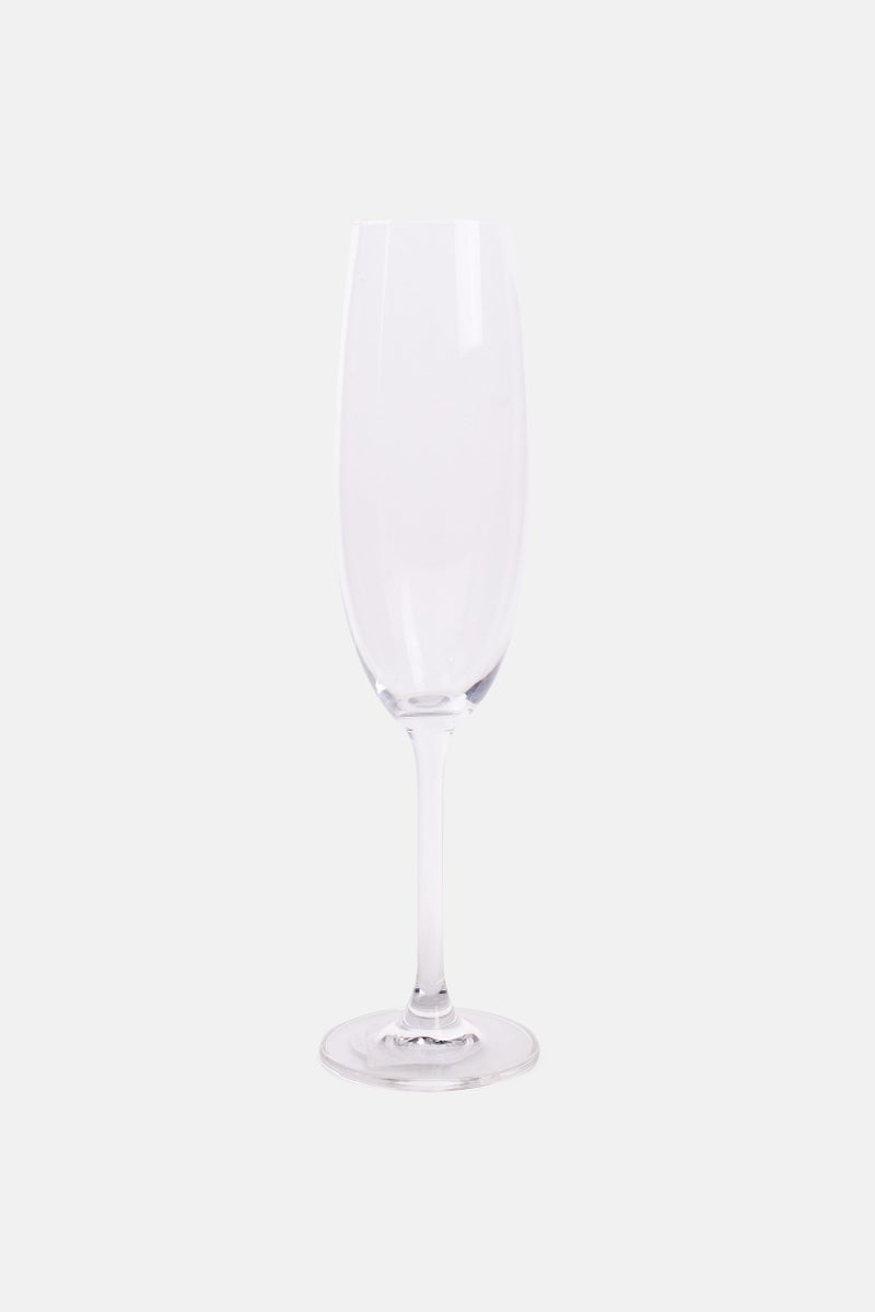 Muy Mucho Bohemian Clear Champagne Glass 220 ml, Transparent - Image 1