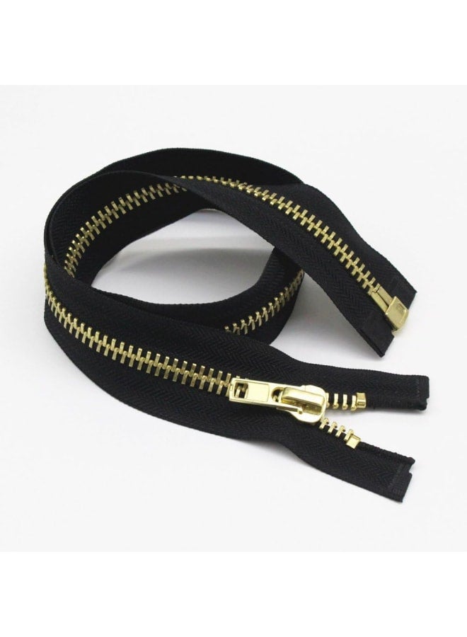 73 cm #10 Large Zip Metal Zip Separable Zip for Coat / Jacket (Brass) - Image 4