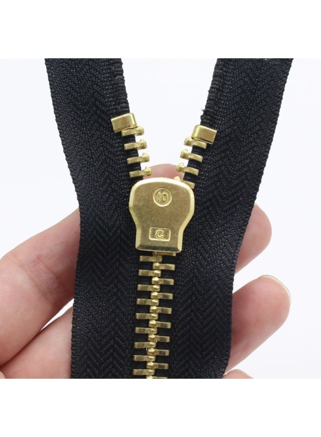 73 cm #10 Large Zip Metal Zip Separable Zip for Coat / Jacket (Brass) - Image 2