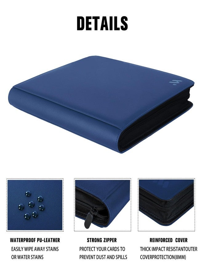 MORABTO Premium 1000+ Pockets Card Binder,16 Pockets Trading Card Binder Ringless Side Loading Trading Card Album Folder for TCG -Blue - Image 5