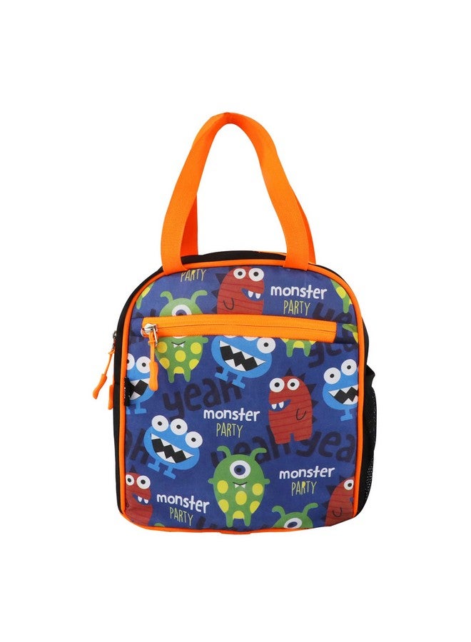 Smily Kiddos Joy Lunch Bag- Monster Theme - Blue| one Main Compartment | Best Birthday Return Gifts for Boys & Girls - Image 1