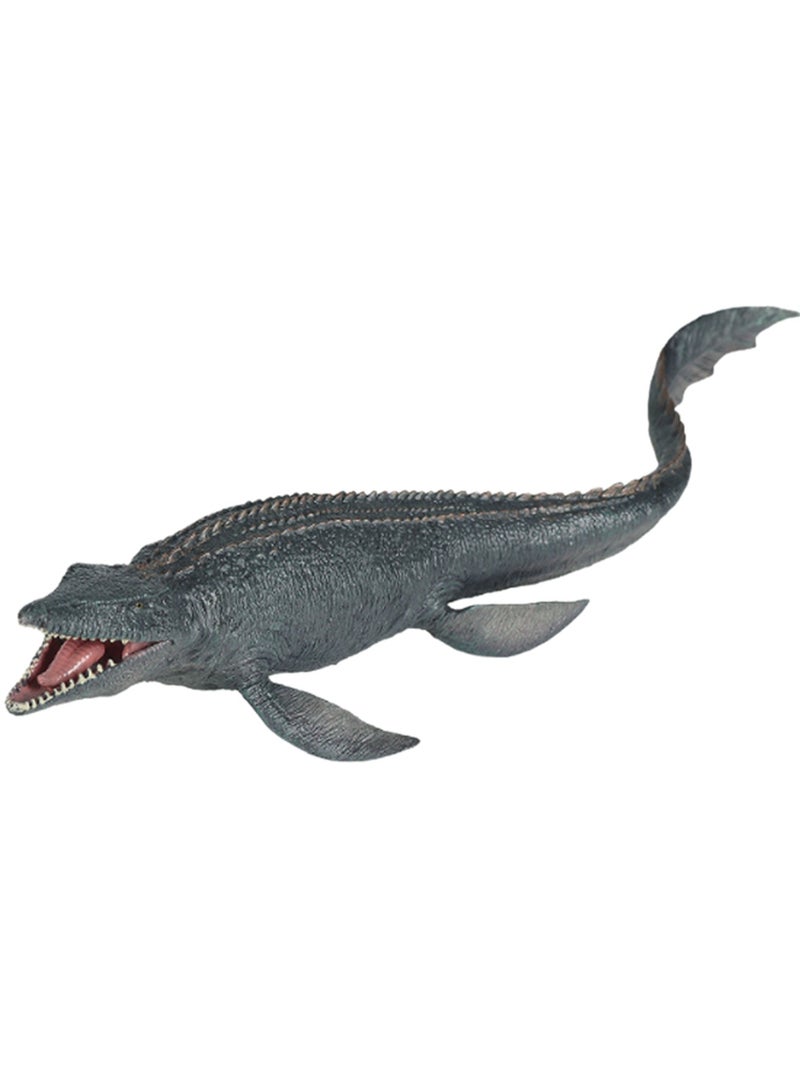 15 Inch Large Mosasaur Toy, Realistic Deep Sea Monster Plastic Hand Painted Ocean Animal Model Doll, Great For Bath Toys, Birthday Gifts, Party Favors, Kids Toys  - Image 1