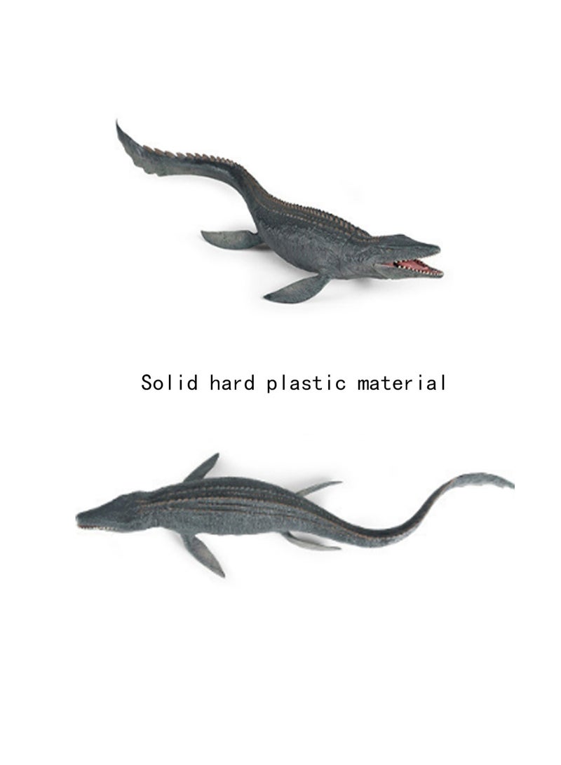 15 Inch Large Mosasaur Toy, Realistic Deep Sea Monster Plastic Hand Painted Ocean Animal Model Doll, Great For Bath Toys, Birthday Gifts, Party Favors, Kids Toys  - Image 2