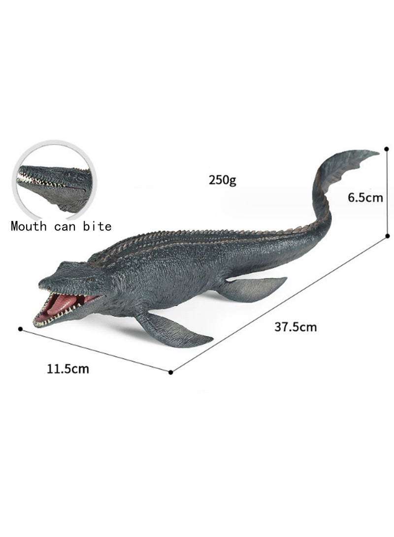 15 Inch Large Mosasaur Toy, Realistic Deep Sea Monster Plastic Hand Painted Ocean Animal Model Doll, Great For Bath Toys, Birthday Gifts, Party Favors, Kids Toys  - Image 3