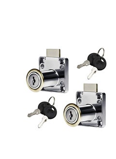 2pcs Cabinet Locks with 2 Keys not Universal Office Desk Drawer Lock Zinc Alloy Showcase Door Lock Furniture Wardrobe Locks