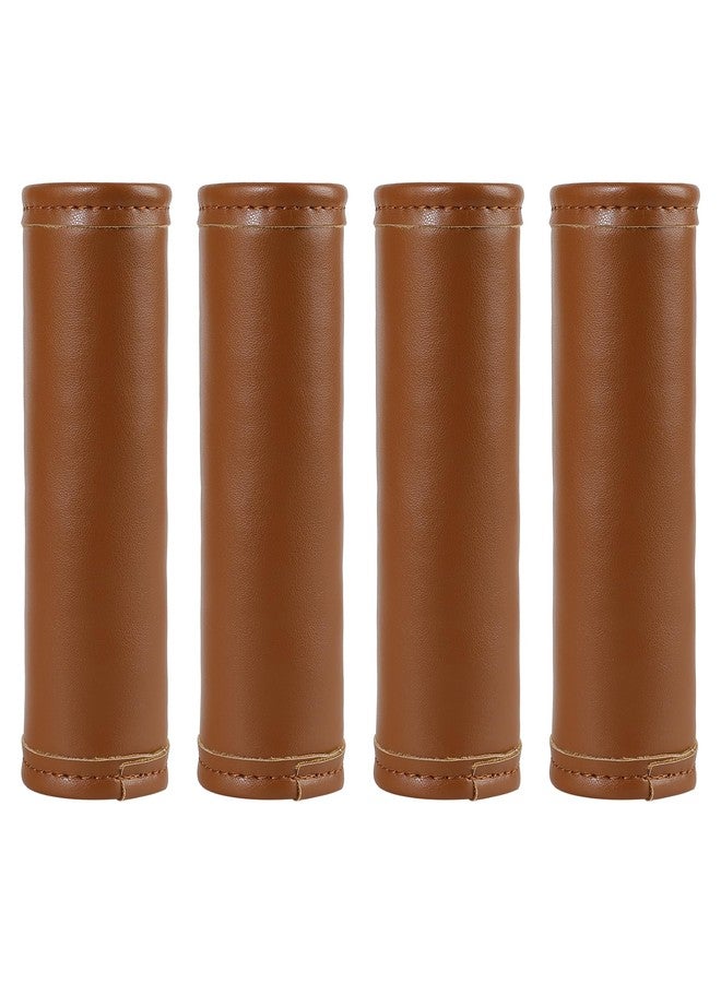 KINIVA Luggage Handle Wrap,Luggage Tags Identifiers for Suitcase,Cute Travel Accessories for Airplane Cruise,4 Pack (Brown) - Image 1