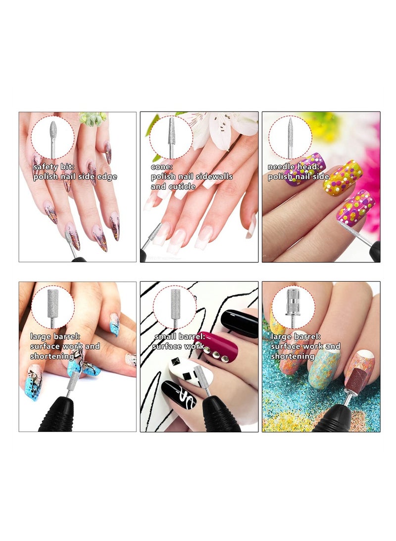 Professional Electric Nail Drill Set Low Noise Vibration 156 Sanding Bands for Gel Polish and Acrylic Nails Manicure - Image 3