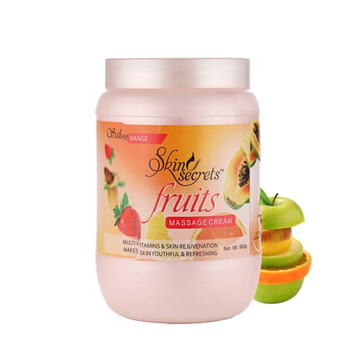 Skin Secrets Fruit Facial Massage Cream with Orange & Papaya Extract| Paraben Free, Cruelty Free & Vegan (800gm) - Image 1