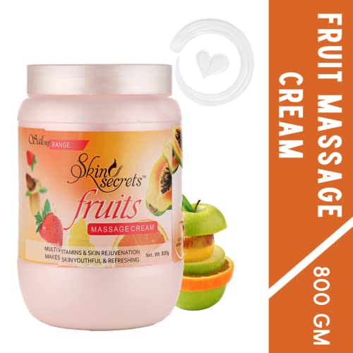 Skin Secrets Fruit Facial Massage Cream with Orange & Papaya Extract| Paraben Free, Cruelty Free & Vegan (800gm) - Image 2