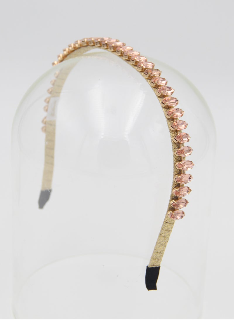 D'Daniela Headband Amy For Girls Red Pink Stones - Image 3