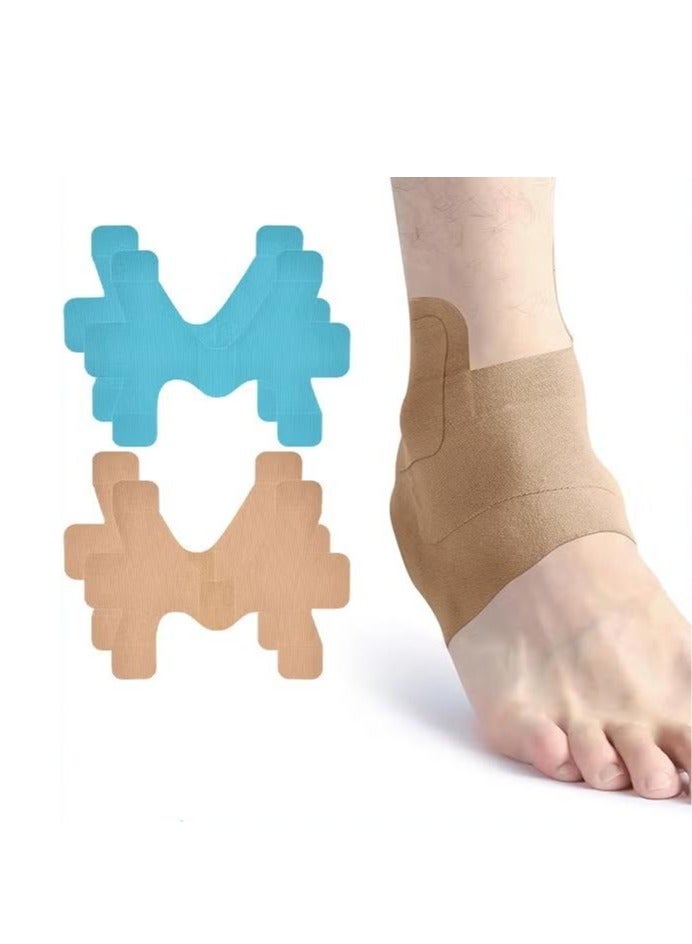 4 Pcs Kinesiology Tape for Ankle, Pain Relief, Prevent Ankle Sprain, Provide Support for Ankle Ligament, Elastic Athletic Tape, Breathable K Tape for Daily - Image 1