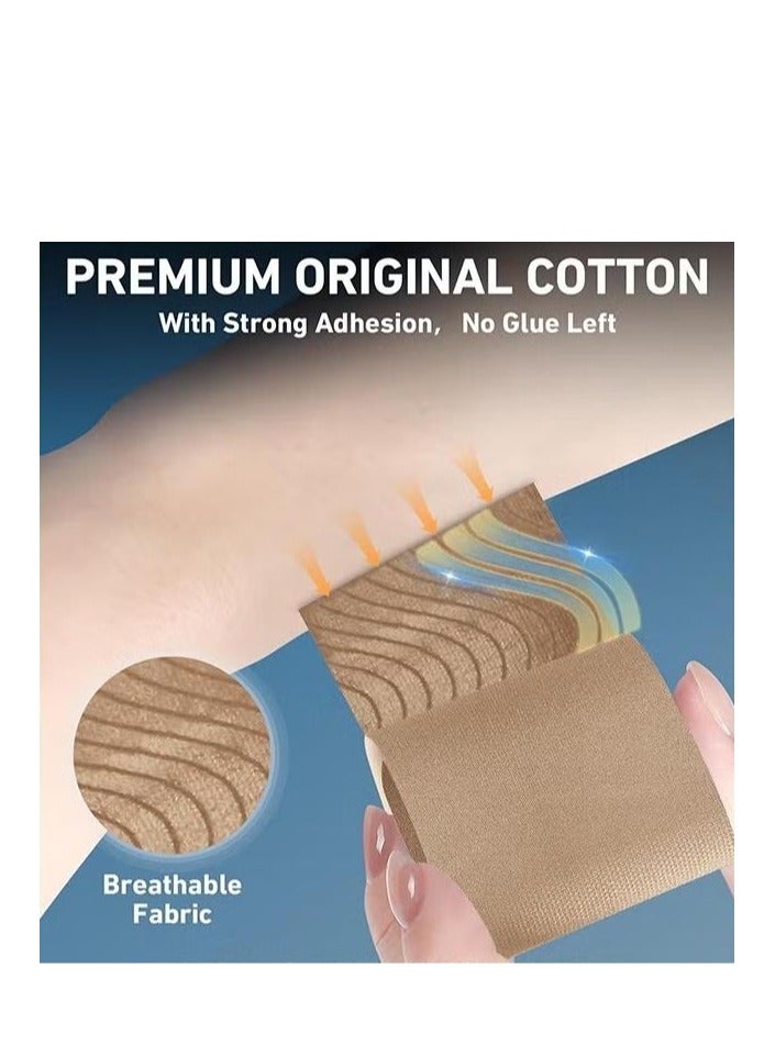 4 Pcs Kinesiology Tape for Ankle, Pain Relief, Prevent Ankle Sprain, Provide Support for Ankle Ligament, Elastic Athletic Tape, Breathable K Tape for Daily - Image 3