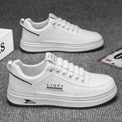 Generic New Mens White Shoes Slip-on Lace-up-free Casual Sneakers