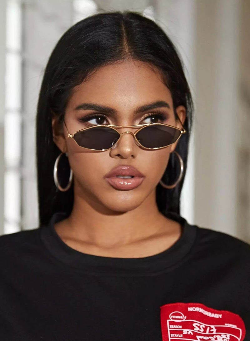Generic Top Bar Metal Frame Fashion Glasses - Image 1