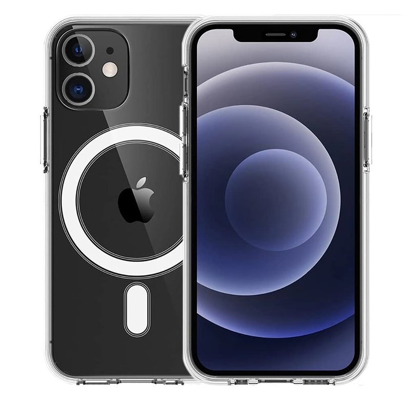 Piosoo Magnetic Clear Case for iPhone 11 Pro Max with MagSafe Wireless ChargingAntiYellow Soft Silicone TPU Case with Magnets Crystal Clear Cover Compatible with All MagSafe Accessories