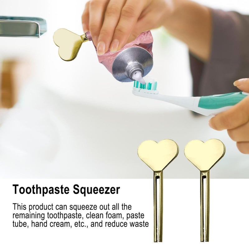 Gold Toothpaste Tube Squeezer Stainless Steel Roller Wrench - Image 4