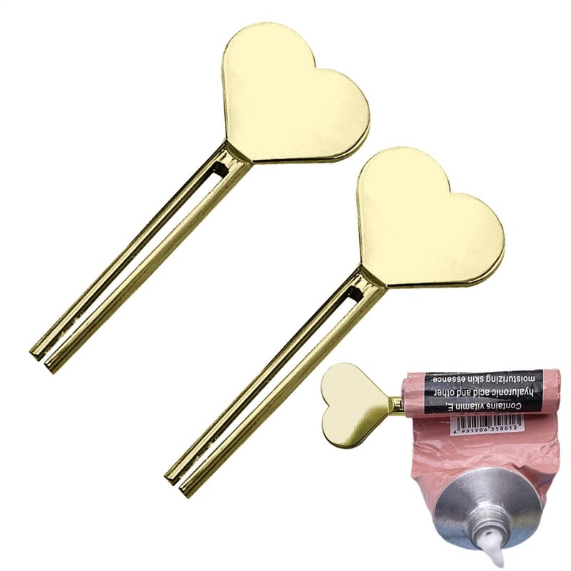 Gold Toothpaste Tube Squeezer Stainless Steel Roller Wrench - Image 2