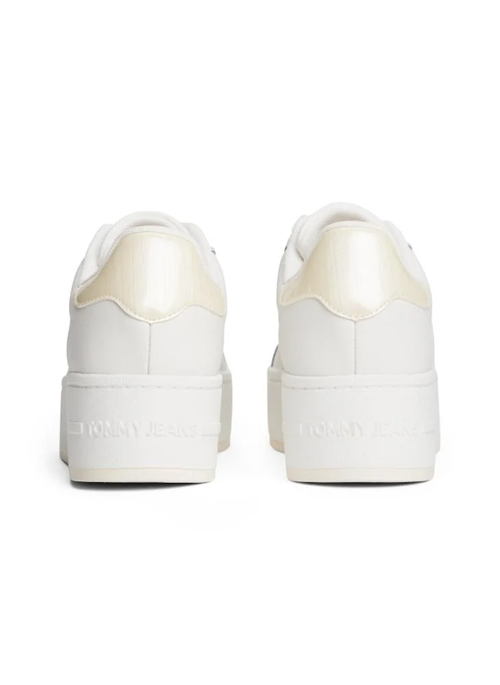 TOMMY JEANS Fine Cleat Platform Trainers With Leather