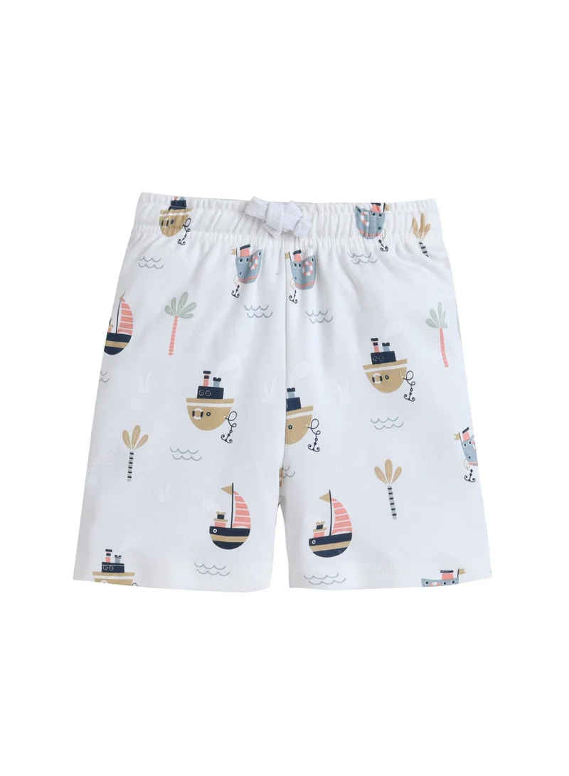 Victor And Jane  Infant Boys “Water Adventure” Print Cotton Pajama Set – T-Shirt & Shorts Nightwear for Men | Best Price UAE