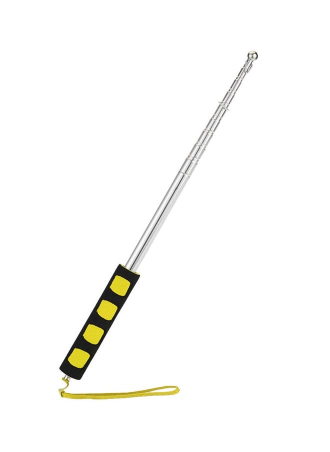 Generic - Stainless Steel Telescopic Flag Pole Yellow/Silver - Image 1