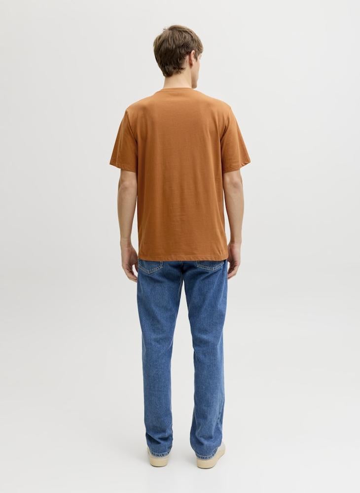 ج ج ريبل تيشيرت برقبة مستديرة وشعار وقصة مريحة - Image 2