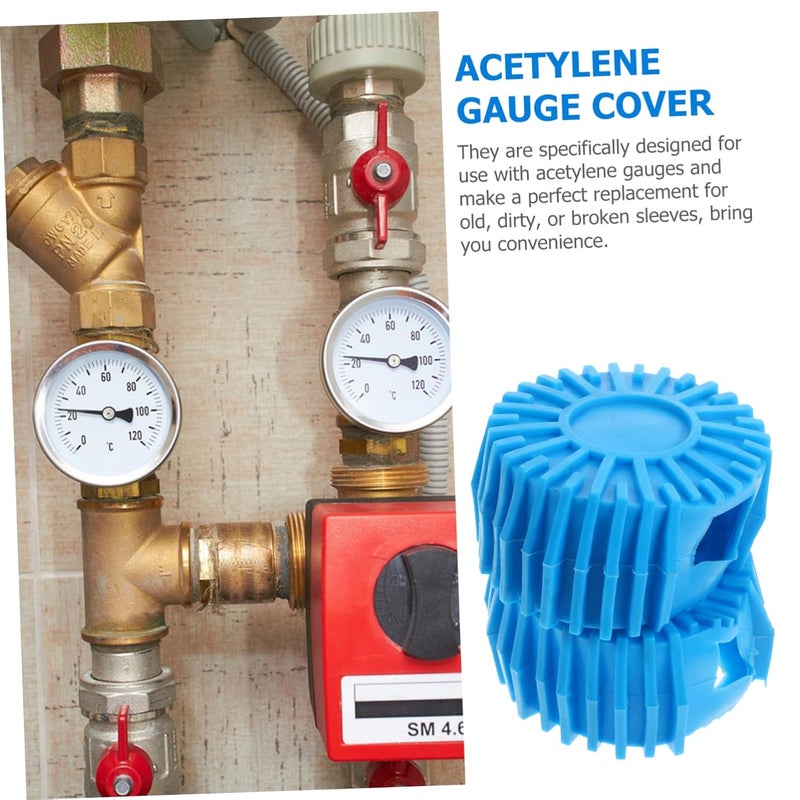 Package Of 2 Silicone Gauge Protector Boots For Acetylene Propane Tank Regulator Cover - Image 4