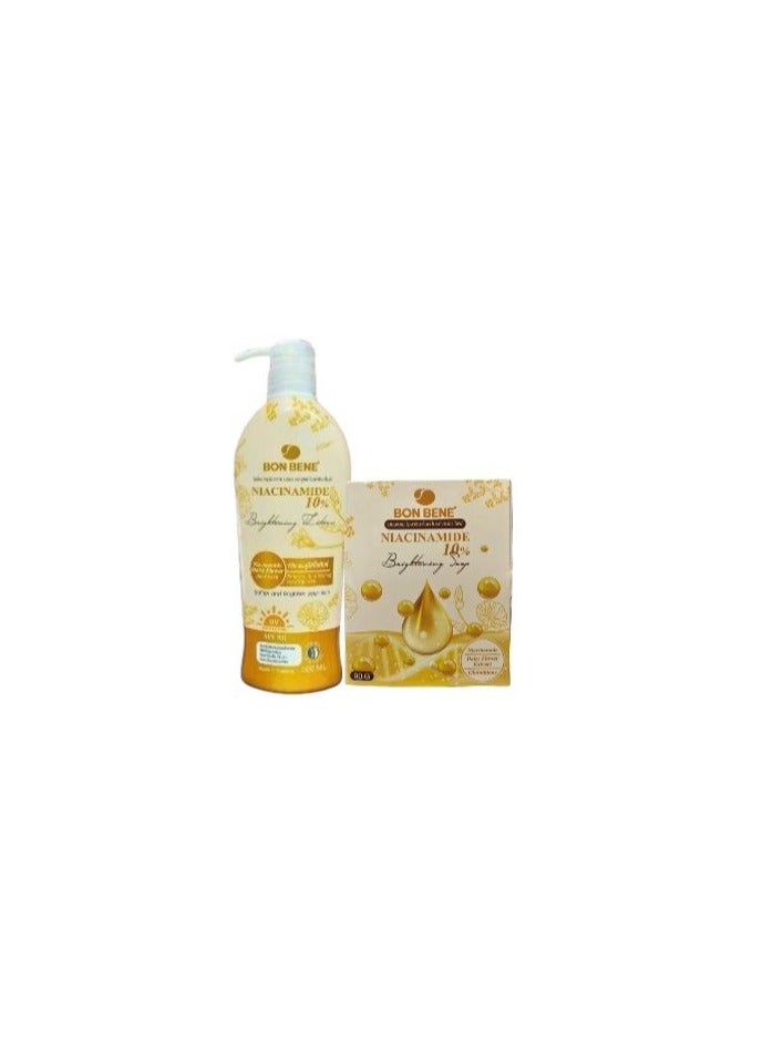 Bon bene niacinamide lotio and soap