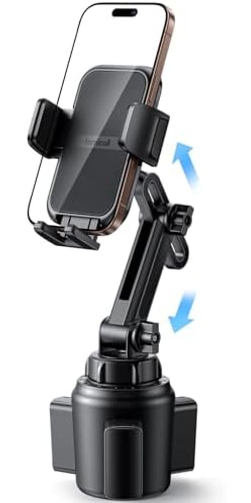 Lamicall Car Phone Holder Cup Holder - [Thick Cases Friendly] Longer Neck | Adjustable Cell Phone Holder Car Mount for Truck Golf Cart iPhone 17 16Pro Max, Galaxy S25 Ultra and All 4"-7" Smartphones - Image 3