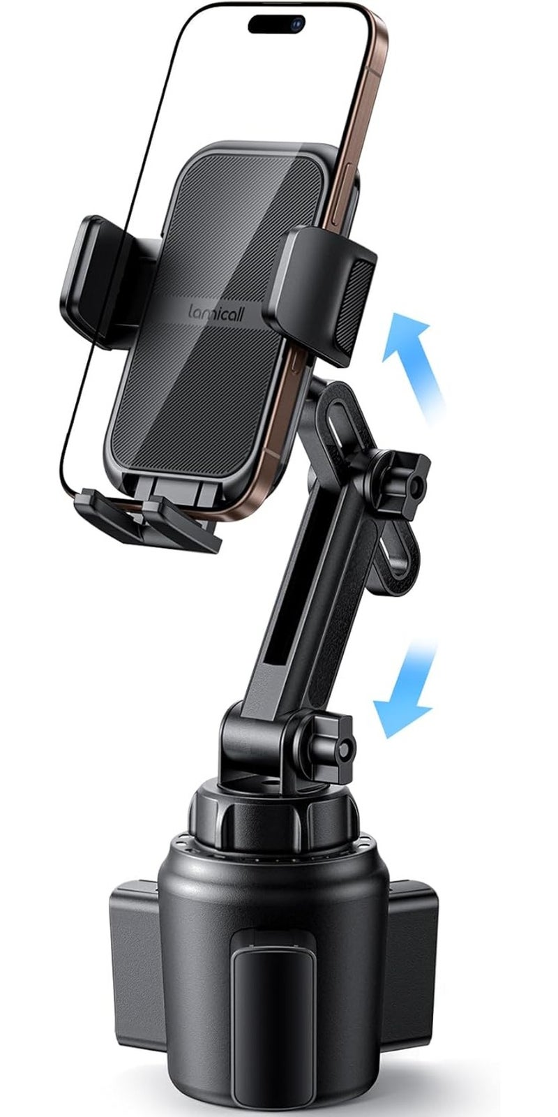 Lamicall Car Phone Holder Cup Holder - [Thick Cases Friendly] Longer Neck | Adjustable Cell Phone Holder Car Mount for Truck Golf Cart iPhone 17 16Pro Max, Galaxy S25 Ultra and All 4"-7" Smartphones - Image 1