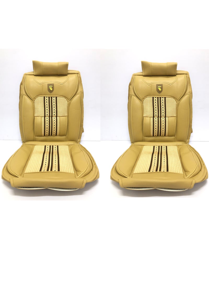 2-piece Car seat cushion Beige - Image 1