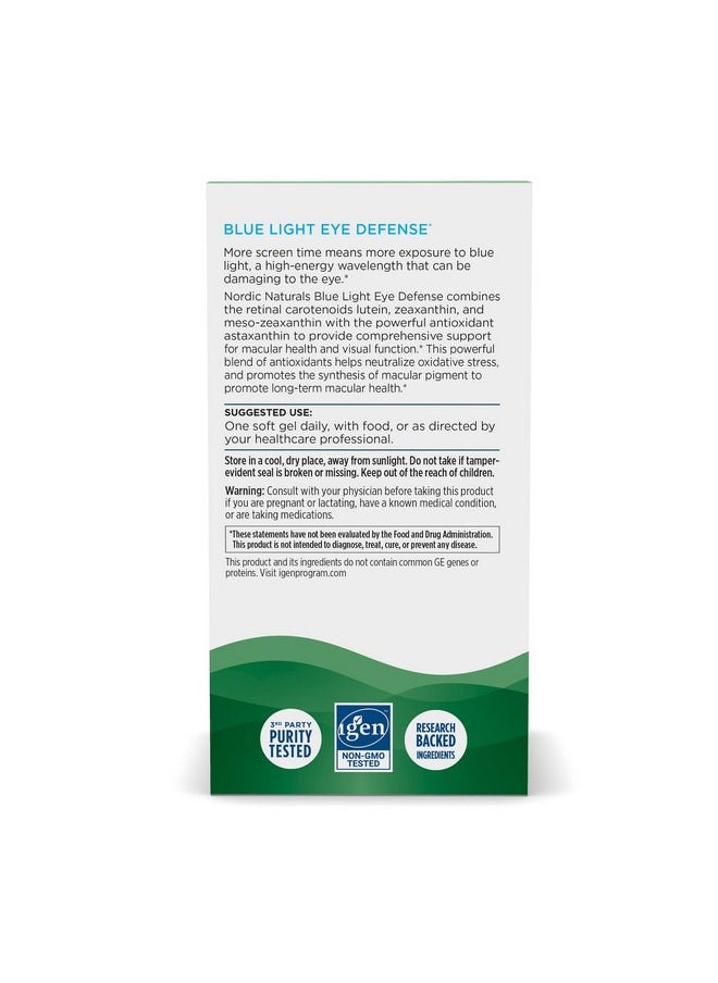 Nordic Naturals Blue Light Defense - 60 Soft Gels - Four Phytonutrients with Complementary Antioxidant Capacities - Supports Retinal Health, Visual Function - Non-GMO - 60 Servings - pzsku/ZEDBEA13D2BFDD6636D91Z/45/_/1739883028/e9b50b17-e1e8-42eb-a5a5-541a0546c85e