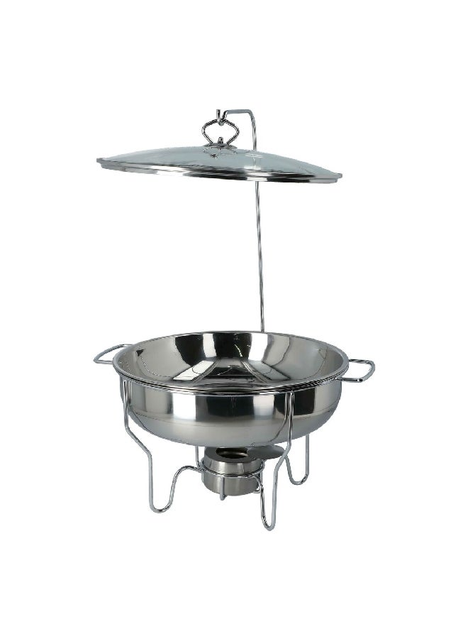 Bien Servi Food Warmer With Stand And Burner Silver 6 L Round Stainless Steel Dzw-A2060  - Image 1
