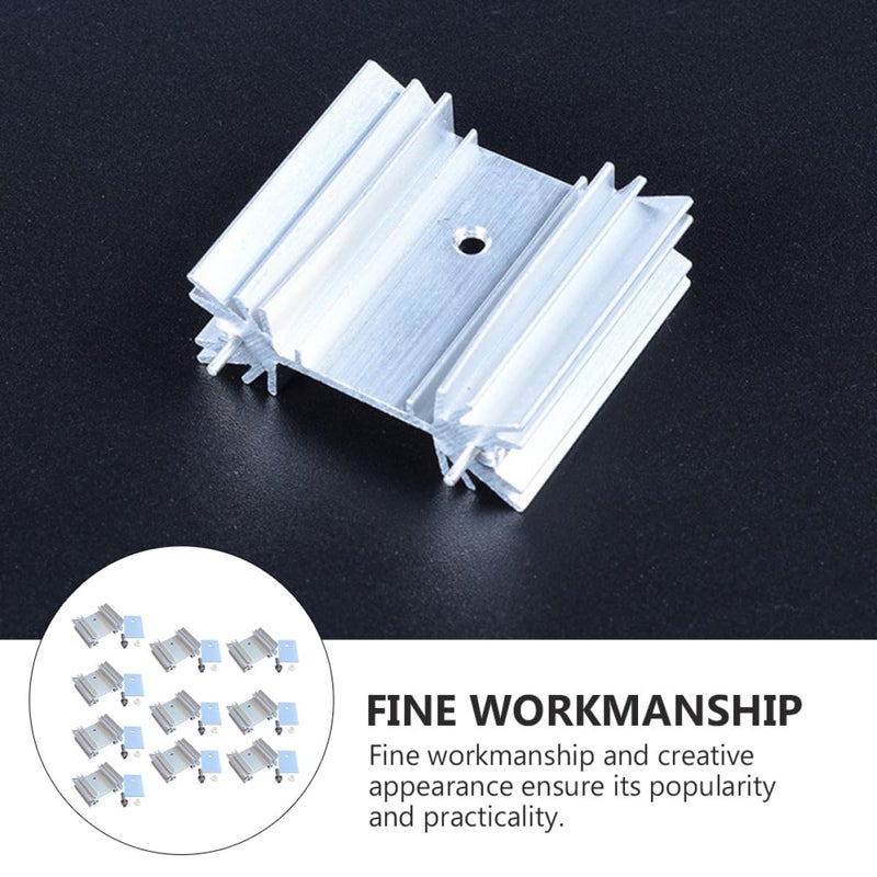 To 220 Heat Sink Kit 40pc Aluminum Cooler with Insulators and Screws for Voltage Regulator Cooling - Image 4