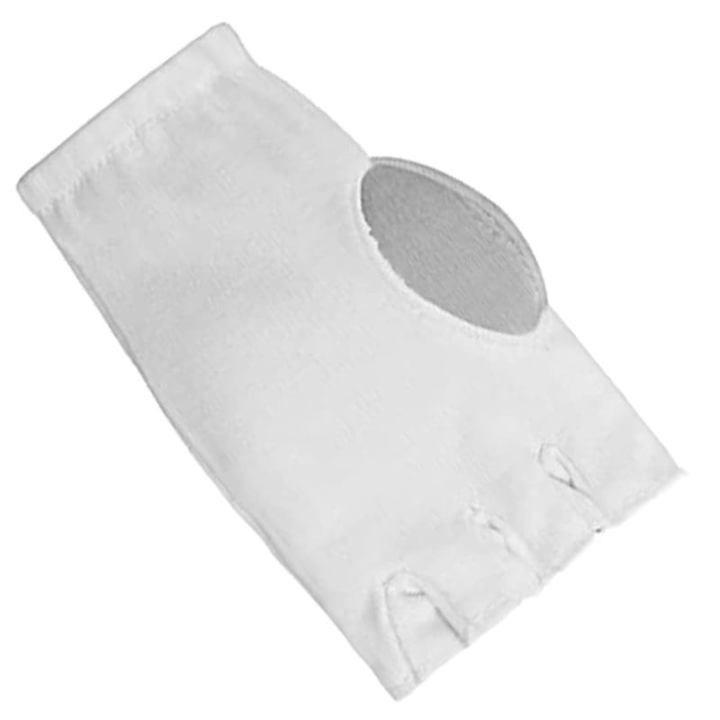 Gümüş قفازات داخلية بدون أصابع | اللون: أبيض | الحجم: للرجال | المادة: قطن | للرجال والأولاد | ملاءمة مريحة | متانة عالية | امتصاص العرق | حزام عرق مزدوج الجوانب | قبضة أفضل - Image 4