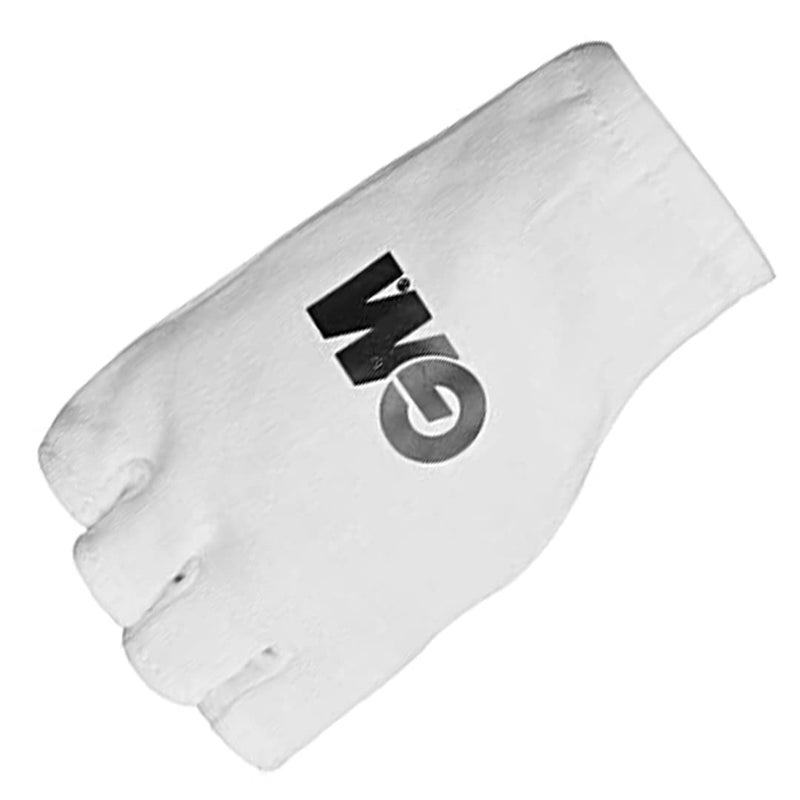 Gümüş قفازات داخلية بدون أصابع | اللون: أبيض | الحجم: للرجال | المادة: قطن | للرجال والأولاد | ملاءمة مريحة | متانة عالية | امتصاص العرق | حزام عرق مزدوج الجوانب | قبضة أفضل - Image 5