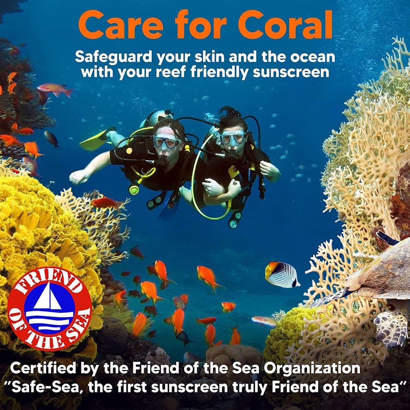 Safe Sea Zinc Oxide Sunscreen SPF50 | Clear Mineral Face Sunscreen | Anti-Jellyfish Sting Protective Lotion | Coral Reef Safe | Travel Size - 2Oz (60ml), Pack of 1 - Image 4