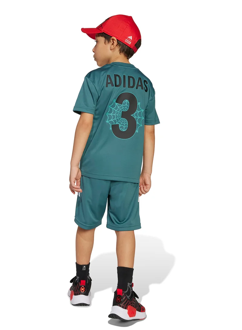 adidas Kids Marvel Spider Man Tiro Set