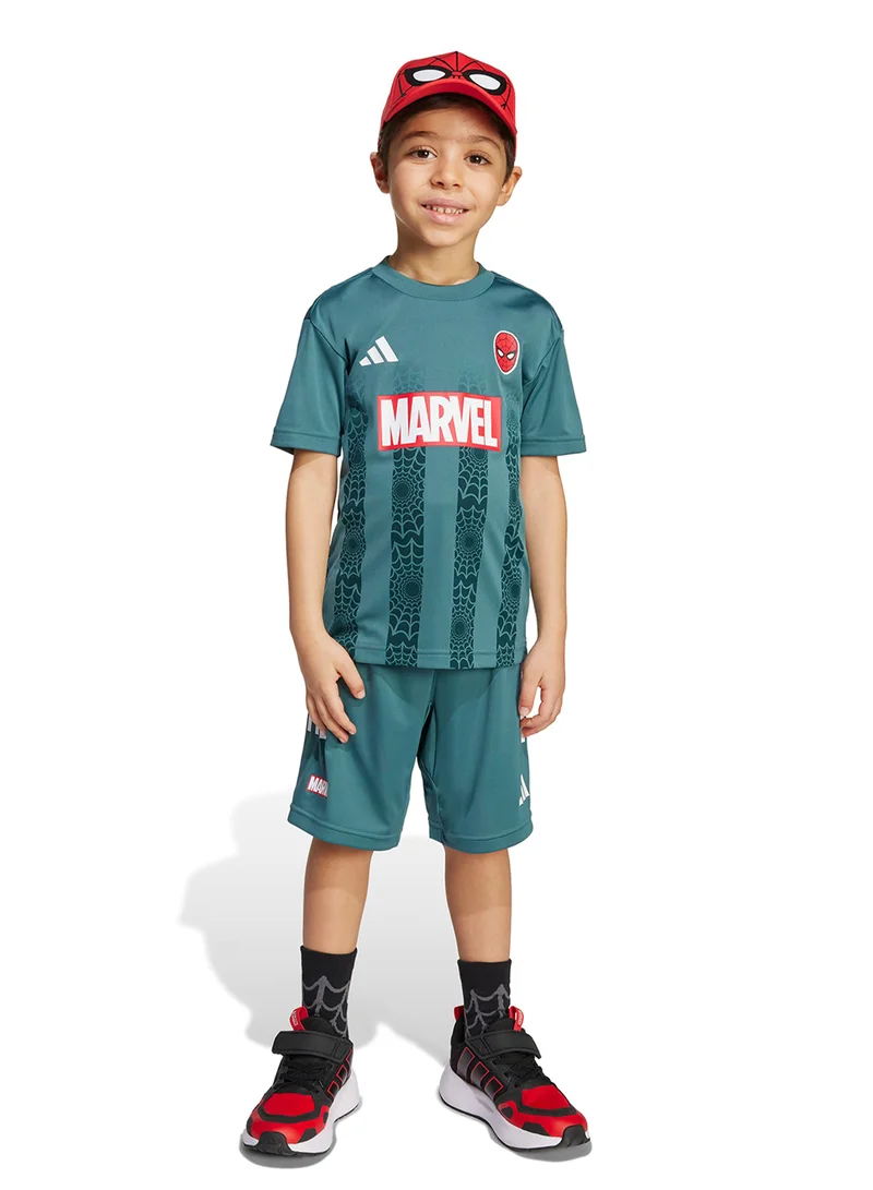adidas Kids Marvel Spider Man Tiro Set