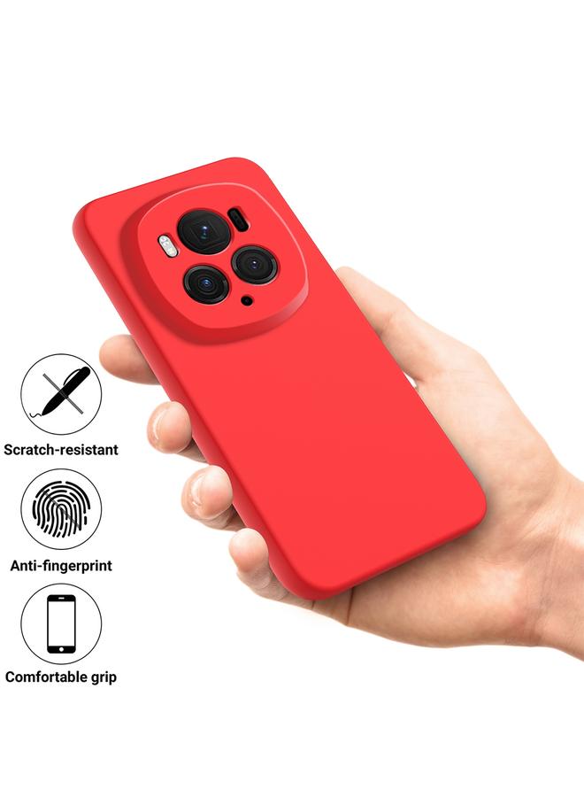 اس-توب جراب لهاتف Honor Magic6 Pro، جراب هاتف مقاوم للصدمات من السيليكون السائل بلون نقي - Image 4