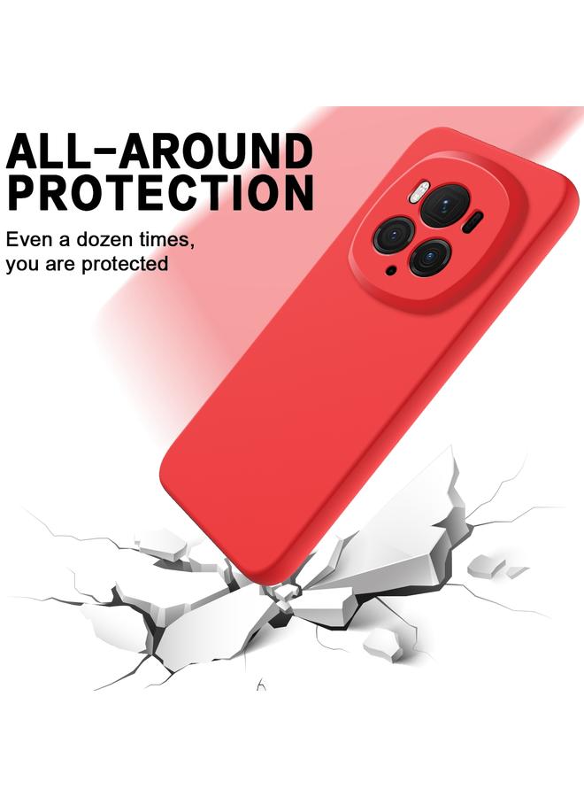 اس-توب جراب لهاتف Honor Magic6 Pro، جراب هاتف مقاوم للصدمات من السيليكون السائل بلون نقي - Image 3