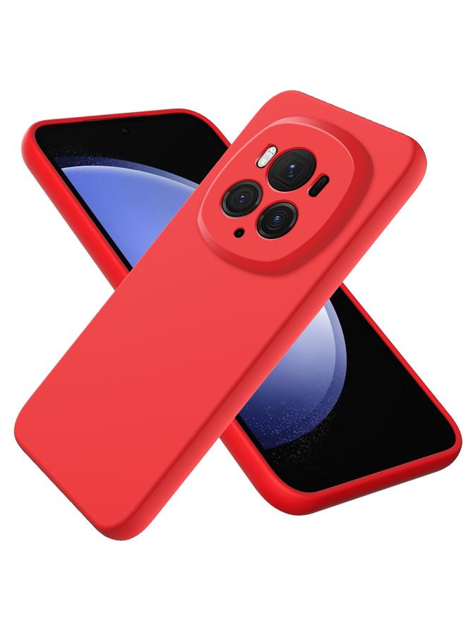 اس-توب جراب لهاتف Honor Magic6 Pro، جراب هاتف مقاوم للصدمات من السيليكون السائل بلون نقي - Image 1