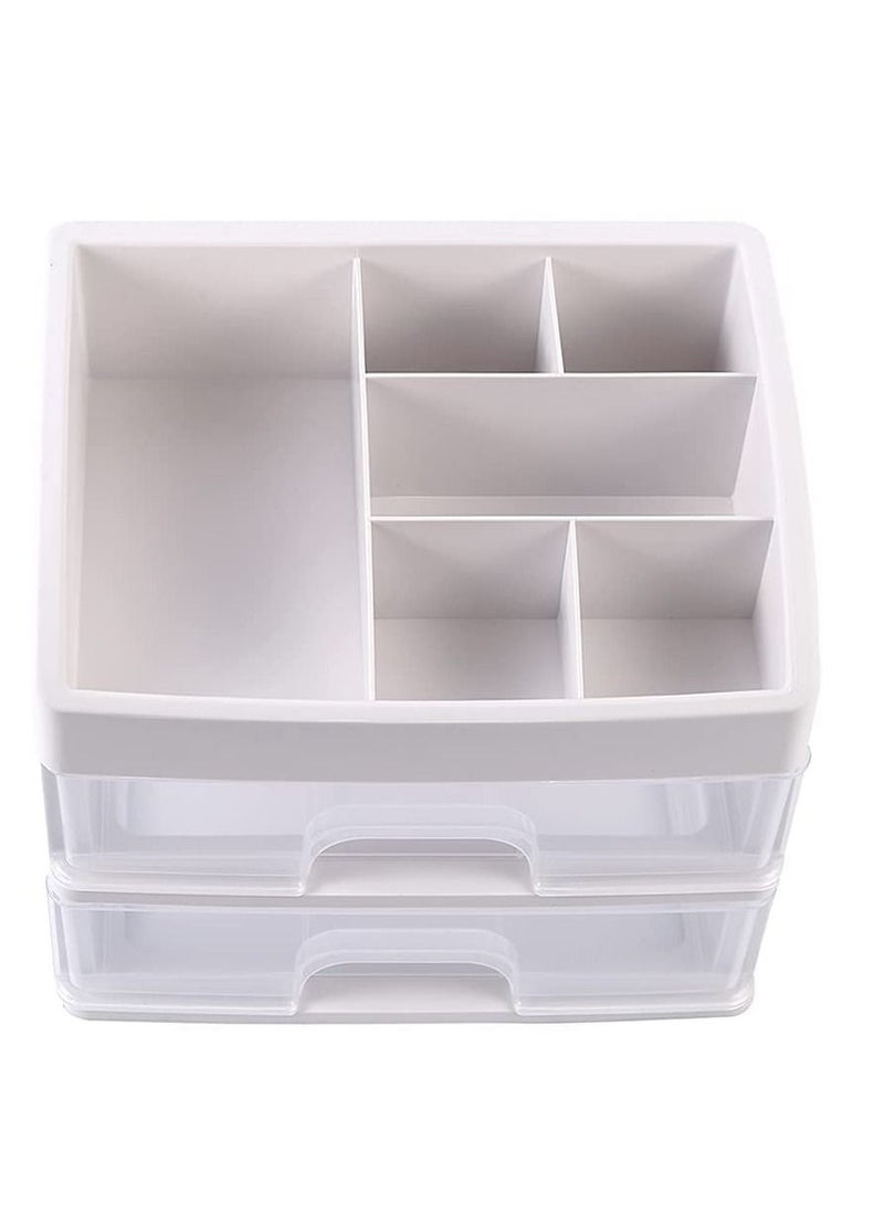 KASTWAVE Makeup Organizer, with 2 Drawers Cosmetic Display Cases, Makeup Storage Box - Image 3