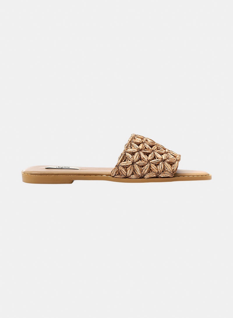 Dejavu Shoes FAN-DJTX-003  Artisanal Woven Slide For Women - Image 2